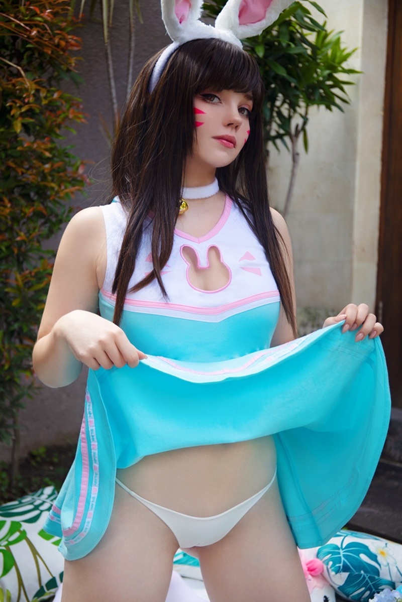 Ảnh Cosplay D.Va Overwatch cosplayer dâm đãng