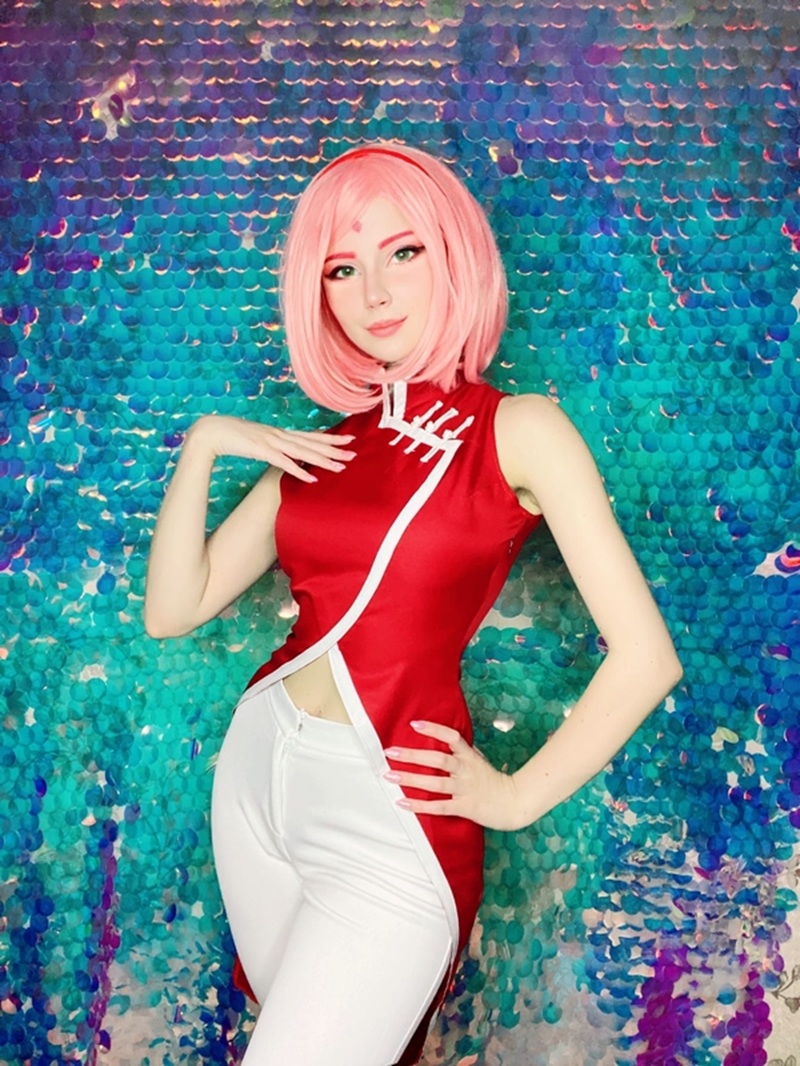 Ảnh Cosplay Sakura Haruno bị sờ lồn cosplay