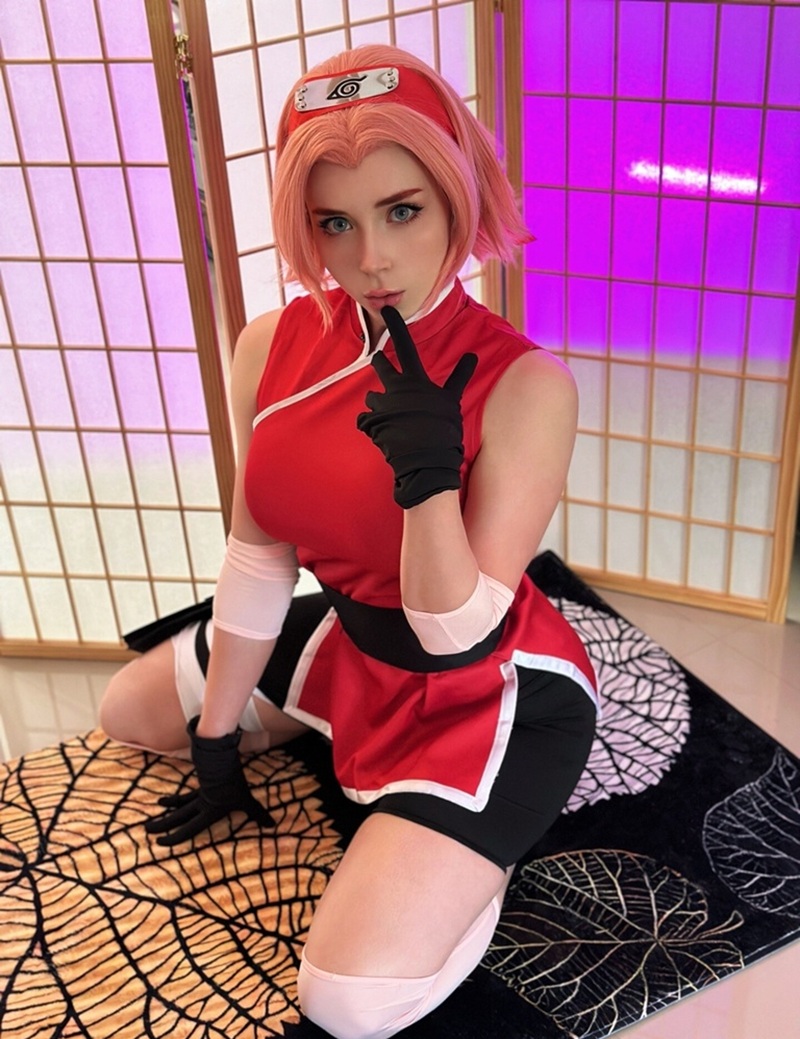 Ảnh Cosplay Sakura Haruno cosplay bị đụ mạnh