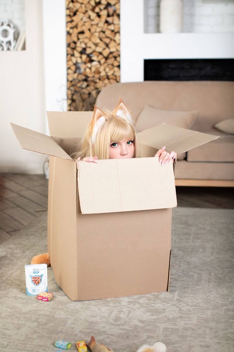 Ảnh Cosplay Cat Girl tai mèo body dâm đãng
