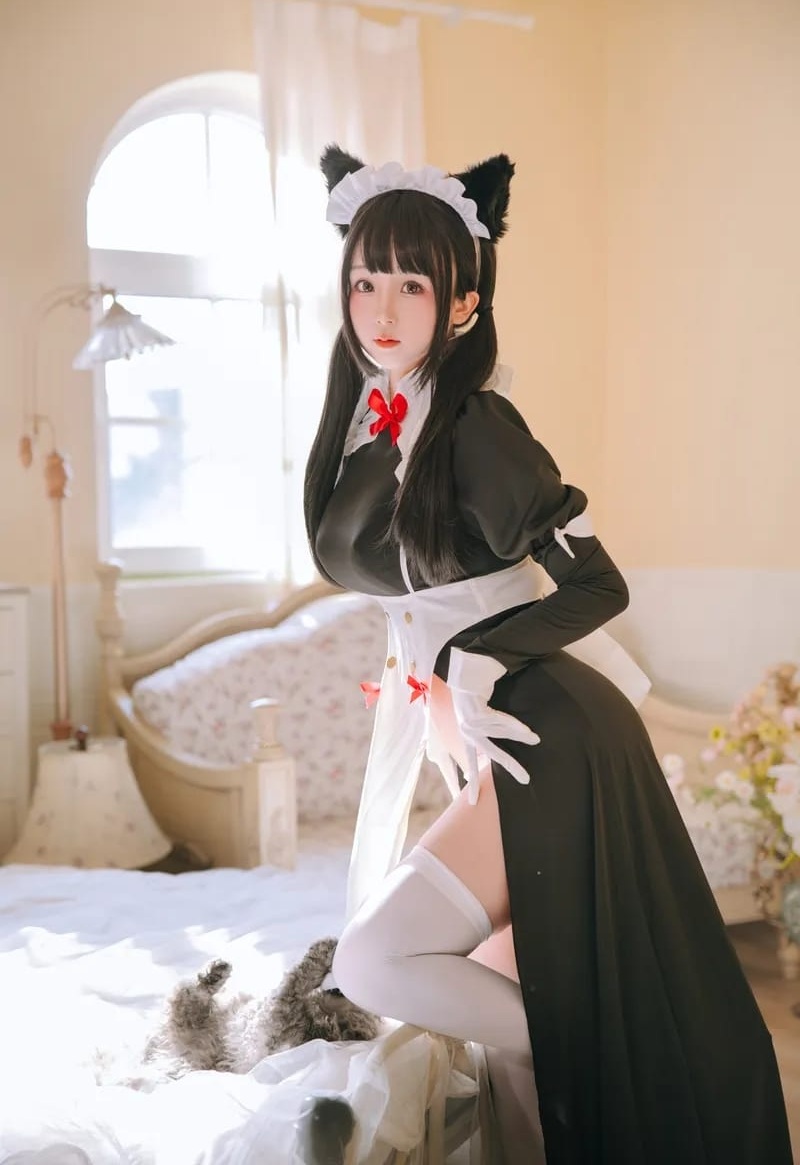 Ảnh Cosplay Cat Girl doggy cong mông dâm loạn