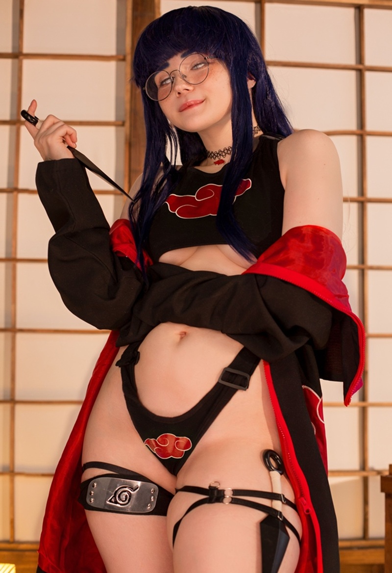 Ảnh Cosplay Hinata hôn cu sâu miệng dâm tình