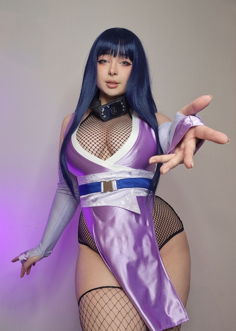 Ảnh Cosplay Hinata mắt ngây thơ mà dâm