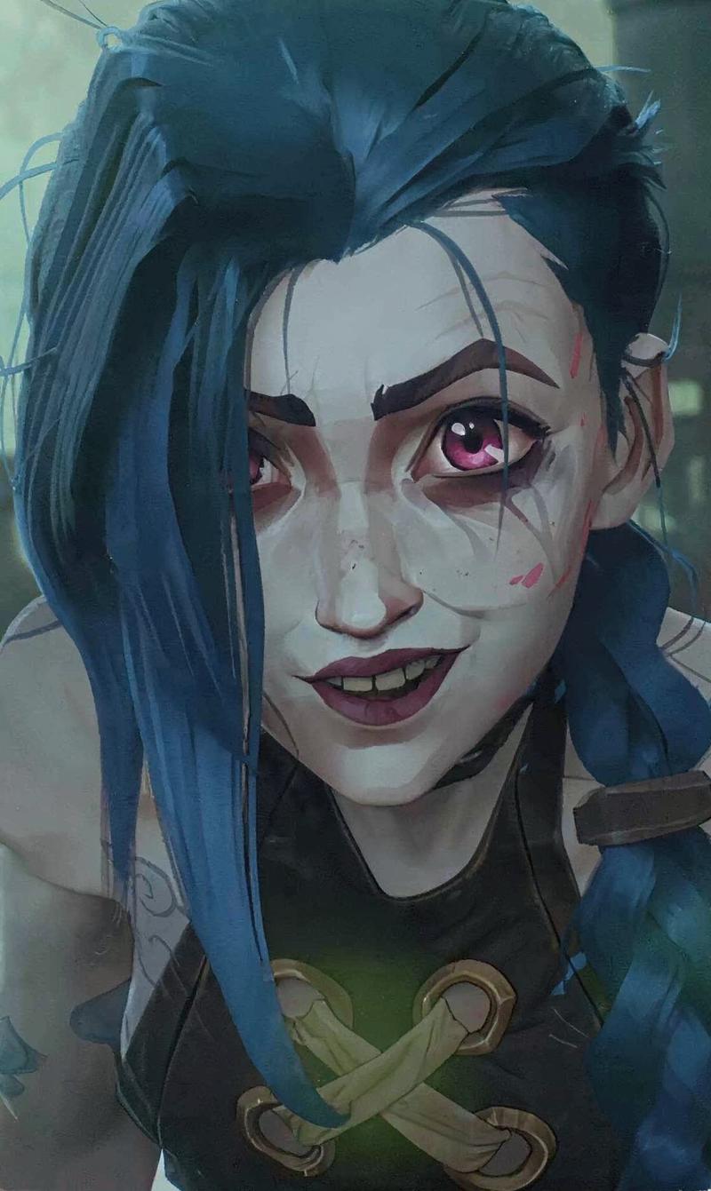 Cô nàng Jinx pose nằm nghiêng cầm bom