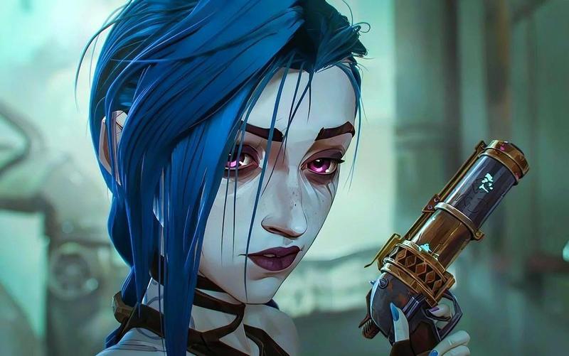 Jinx style chaotic punk đầy màu sắc