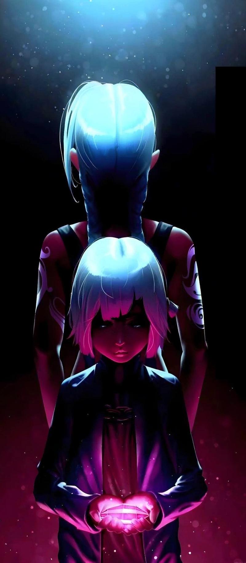 Jinx Arcane đứng trên cầu với khói xung quanh