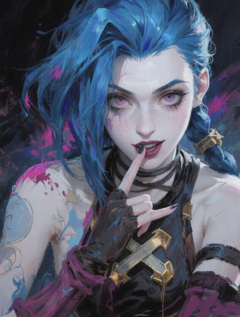 Nhân vật Jinx phong cách bad girl điên loạn