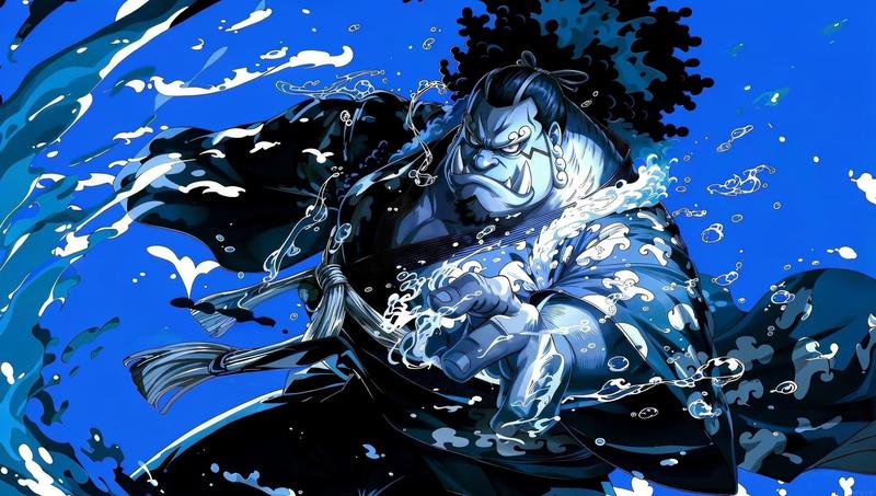Shanks tóc đỏ một tay cầm cốc rượu