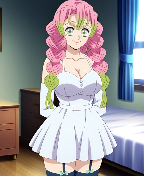 Mitsuri Kanroji anime với phong cách dễ thương và cá tính