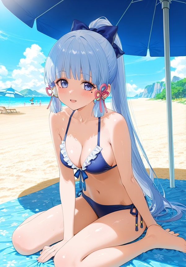 Kamisato Ayaka với tạo hình công chúa băng giá Inazuma