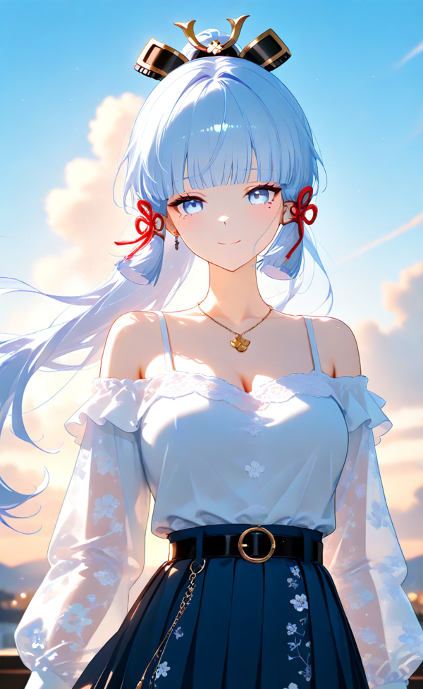 Bộ ảnh Kamisato Ayaka với nhiều tạo hình anime độc đáo